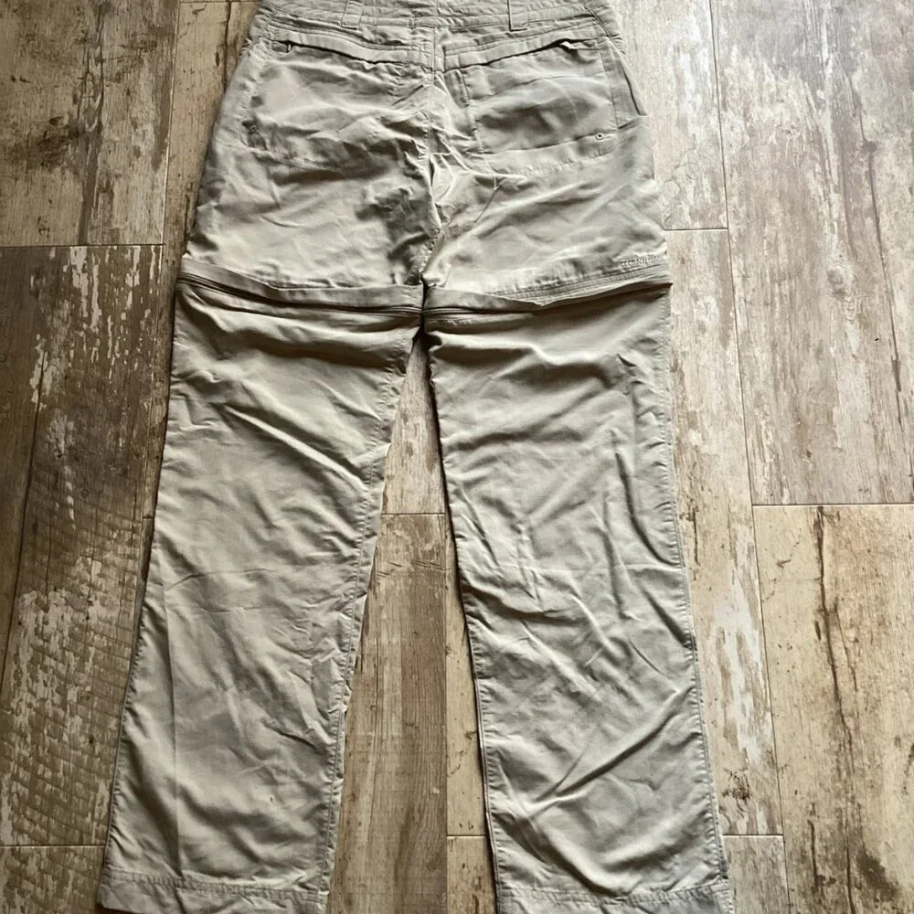 COLUMBIA Titanium Convertible Hiking Pants Beige Omni-Dri Women’s 6 - Picture 6 of 8